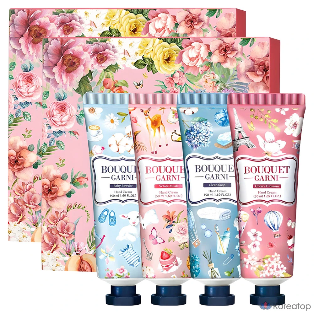 Набор из 4 кремов для рук Bouquet Garni, 2 комплекта