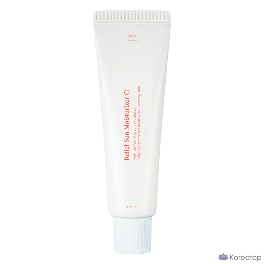 Увлажняющий солнцезащитный крем HYGGEE Relief SPF50+ PA++++, 50 мл, 1 шт.