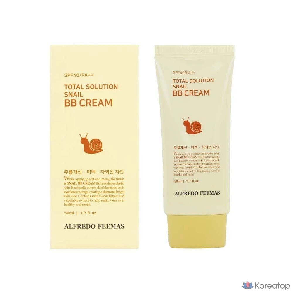 BB-крем Alfredo Feemas Total Solution Snail, 50 мл x 1