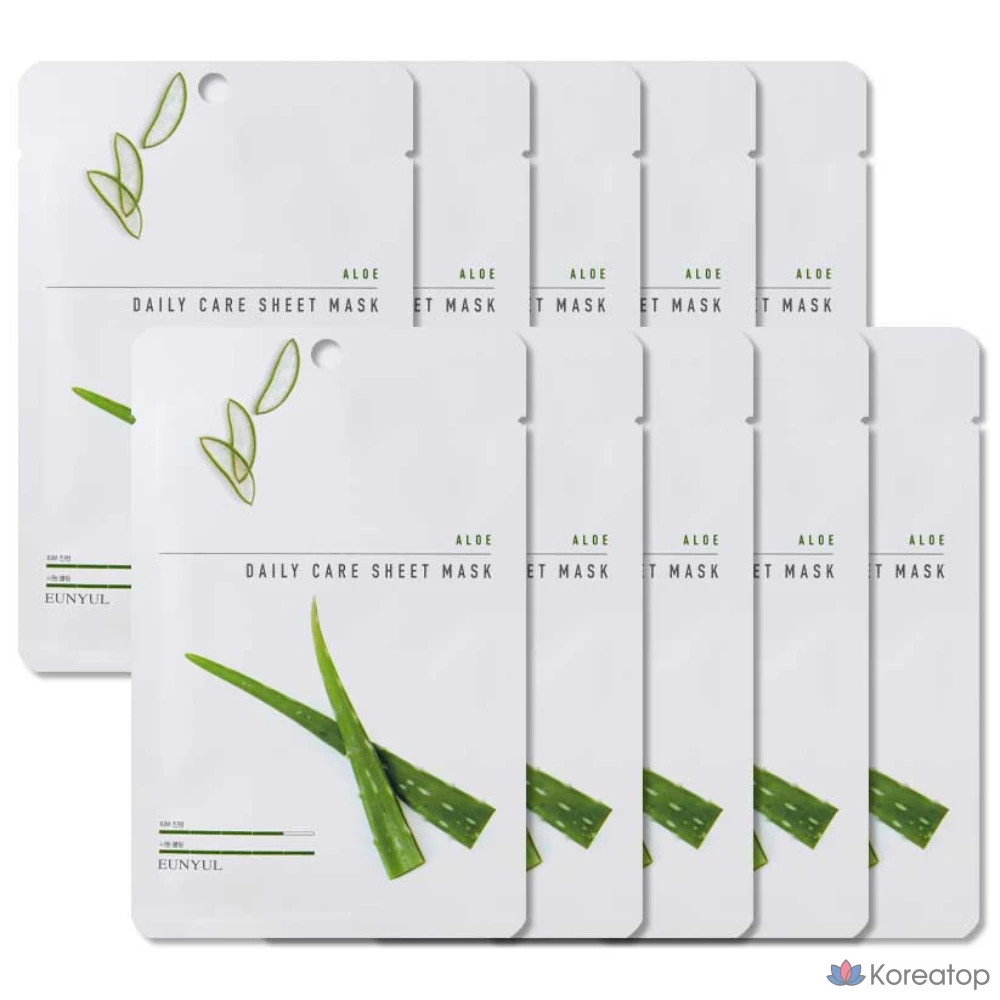 Листовая маска для ежедневного ухода с алоэ Сильвер Юл, 1 штука, 20 штук