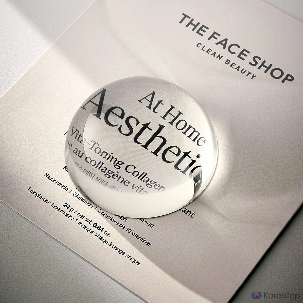 Тонирующая коллагеновая маска для лица The Face Shop Home Aesthetic Vita, 24 г, 1 упаковка, 1 шт.