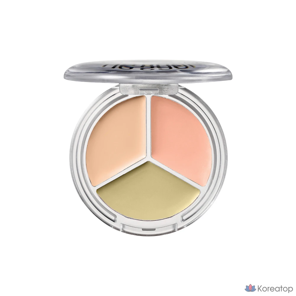 Консилер The Saem Cover Perfection Triple Pot Concealer Glow, оттенок 21N, 6 г, 1 шт., фото 2