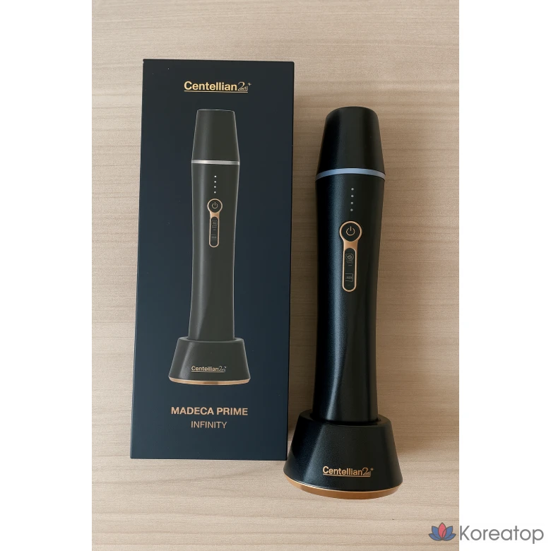 Ультразвуковой прибор для ухода за кожей Centellian24 Madeca Prime Infinity, черный.