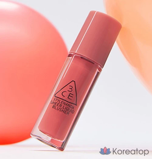 Жидкие румяна 3CE Sheer Liquid Blusher 3 г, боковая насадка, 1 шт., фото 2