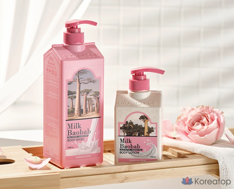 Лосьон для тела Milk Baobab с ароматом дамасской розы, 500 мл, 1 шт.