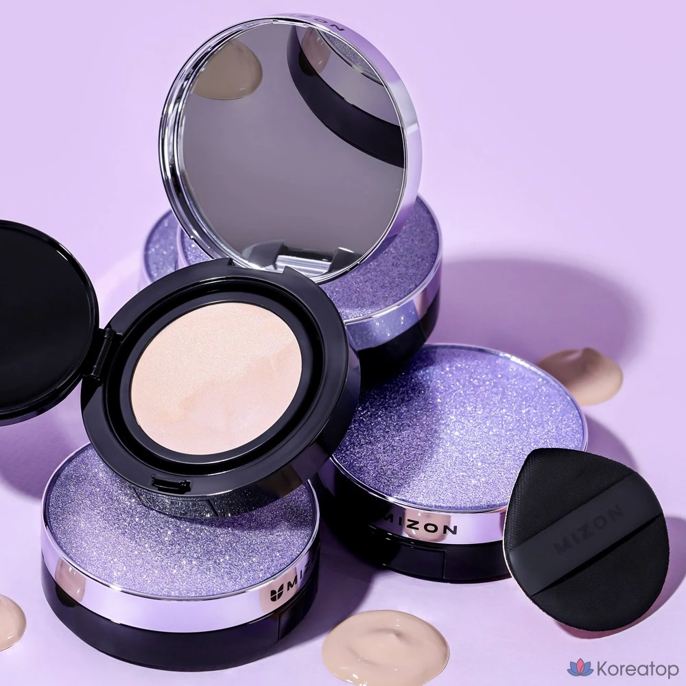 Веганский коллагеновый тональный крем Mizon Vegan Collagen Cushion (основной продукт 15 г + сменный блок 15 г), № 21, 1 шт.