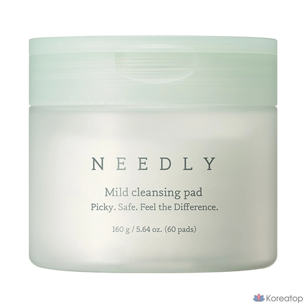Очищающие подушечки Needly Mild Cleansing Pads, 160 г, 60 листов, 1 упаковка.