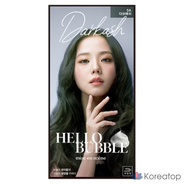 Краска для волос Mise en Scene Hello Bubble, оттенок 5A темно-пепельно-серый, 1 шт.