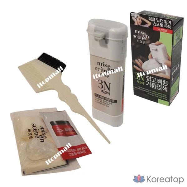 Краска для волос в виде пены для мытья головы, 1 шт.