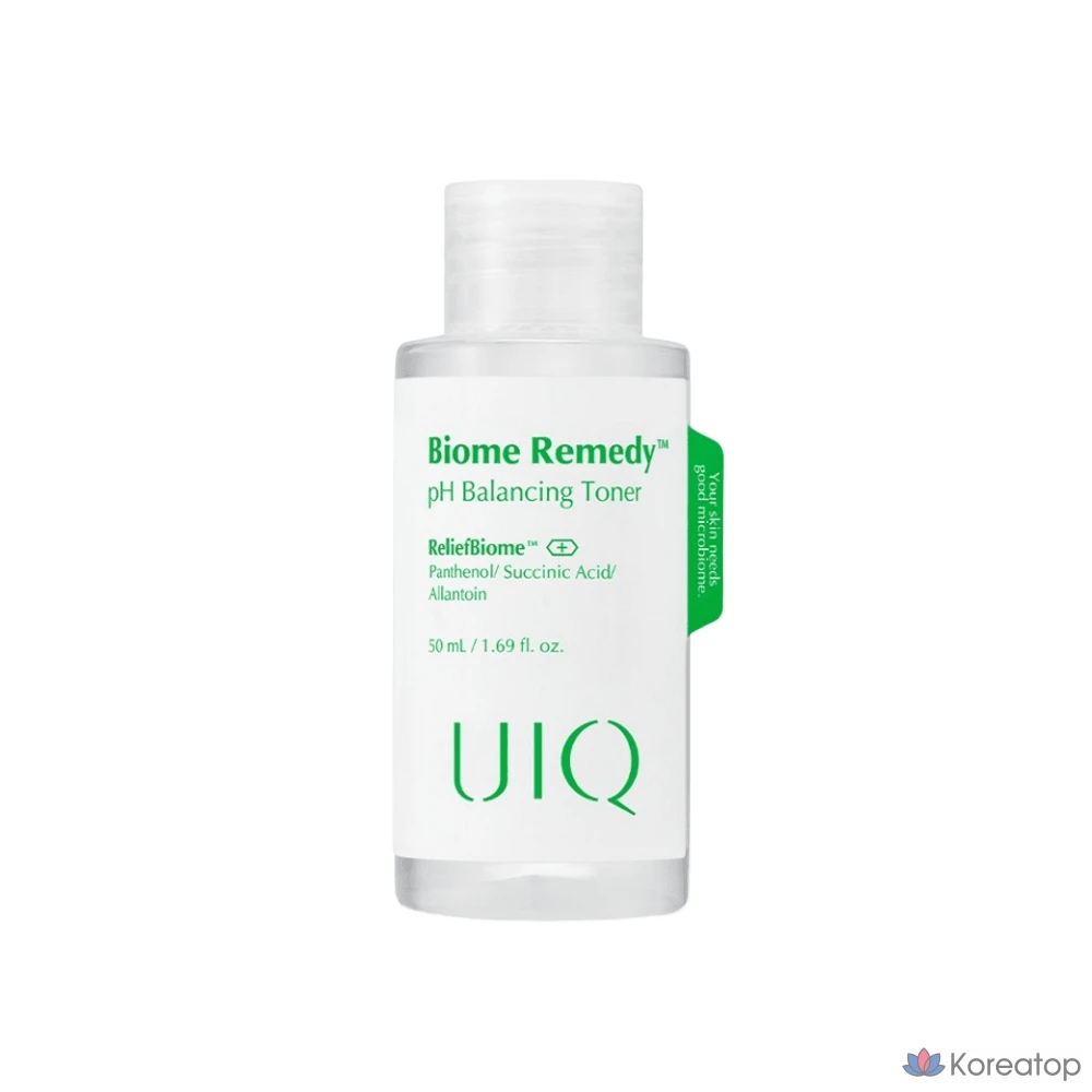 UIQ Toner Biome Remedy PH Балансирующий тоник, 50 мл, 1 шт.