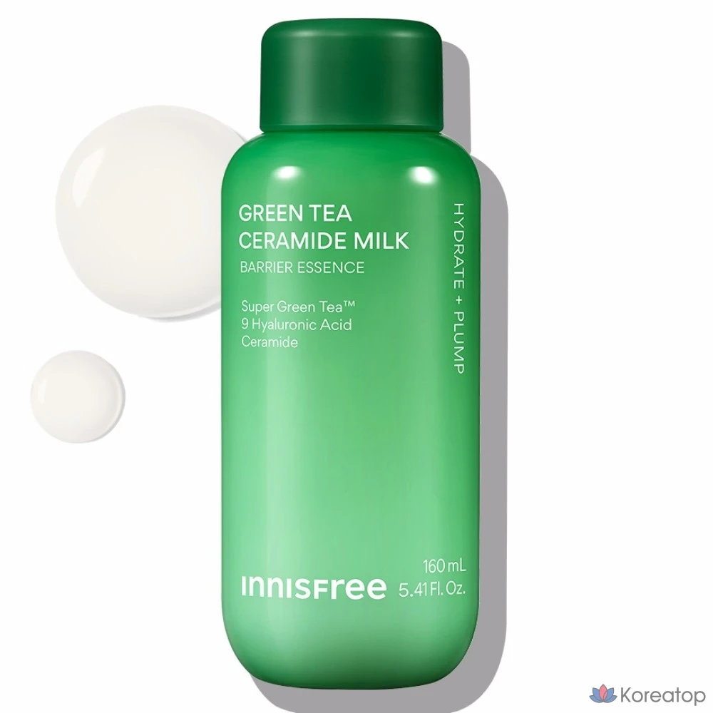 Эссенция для лица Innisfree Green Tea Ceramide Milk Essence, 160 мл, 1 шт.