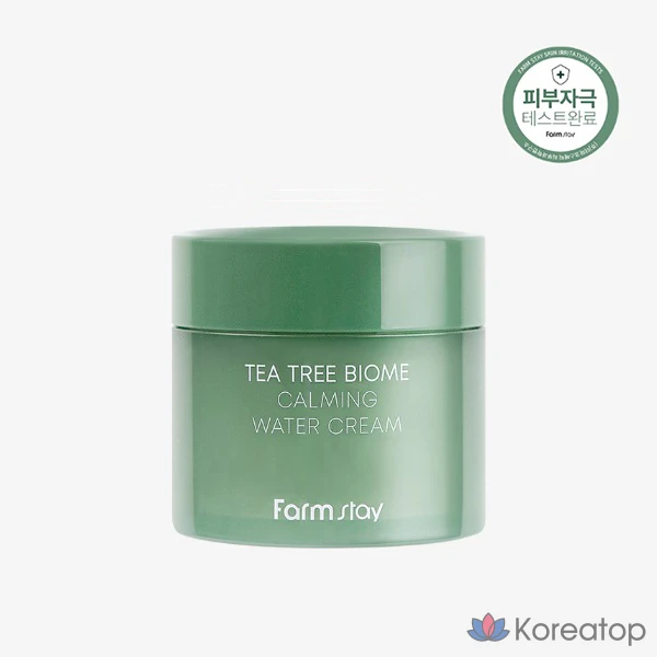 Успокаивающий увлажняющий крем FarmStay Tea Tree Biome, 1 шт., 80 мл