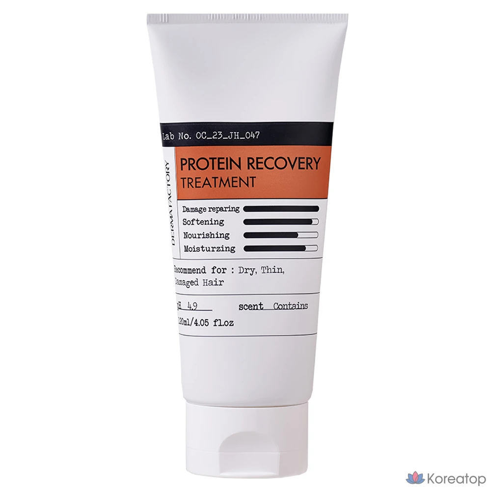 Восстанавливающая протеиновая маска для волос Derma Factory, 1 шт., 120 мл