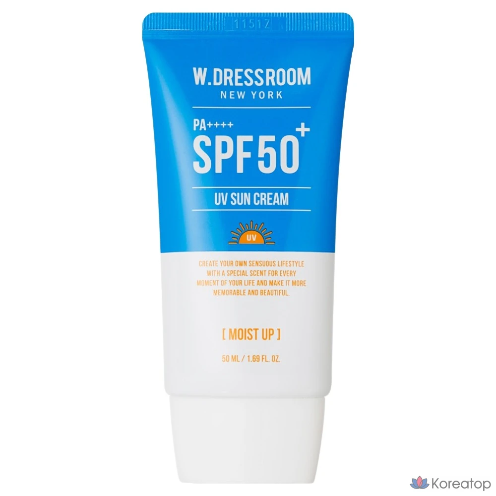 Увлажняющий солнцезащитный крем W.Dressroom SPF50+ PA++++, 50 мл, 1 шт.