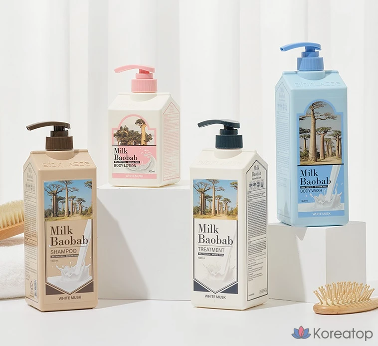 Средство для ухода за волосами Milk Baobab с ароматом белого мускуса, 1 л, 1 шт., фото 5