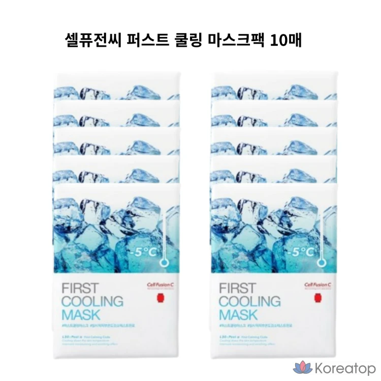 Охлаждающие маски Cellfusion C Post Alpha First, 1 упаковка, 40 штук.
