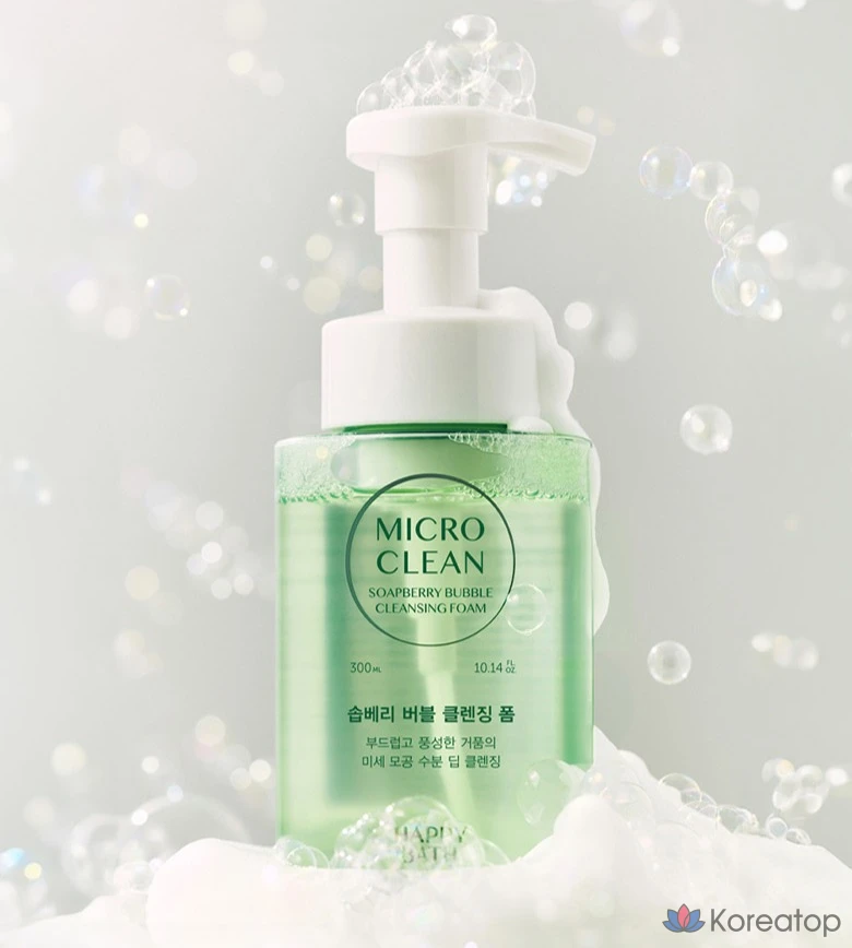 Пенка для умывания Happy Bath Micro Clean Soapberry Bubble, 1 шт., 500 мл, фото 2