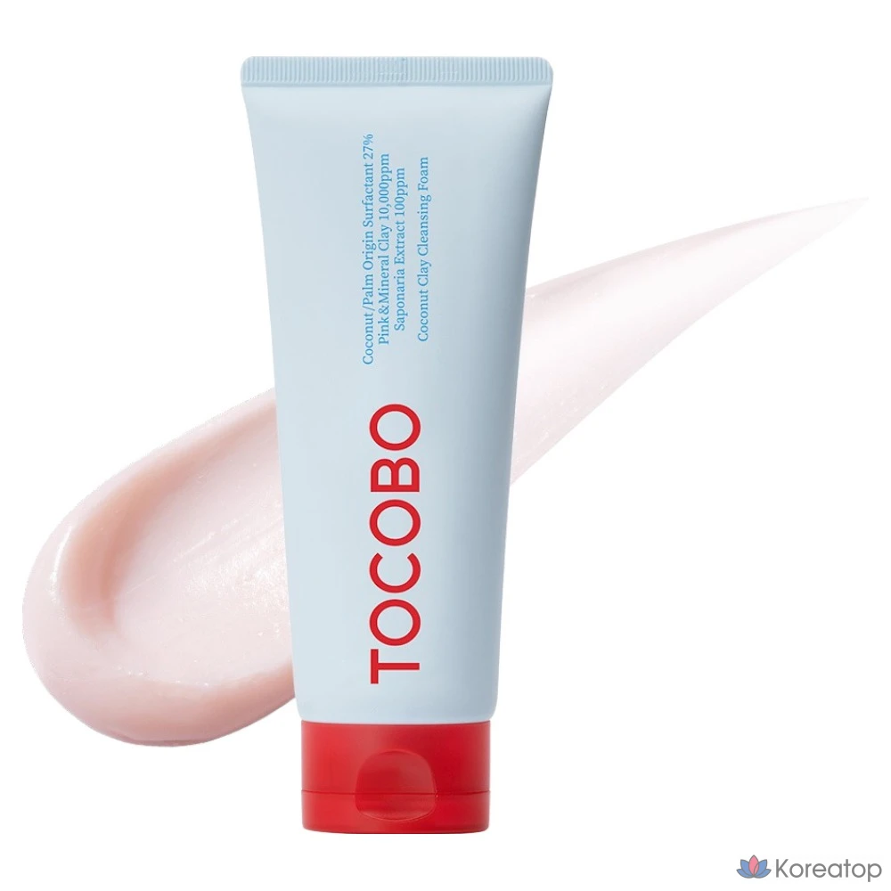 Очищающая пенка для лица Tokobo с кокосовой глиной, 150 мл, 1 шт.