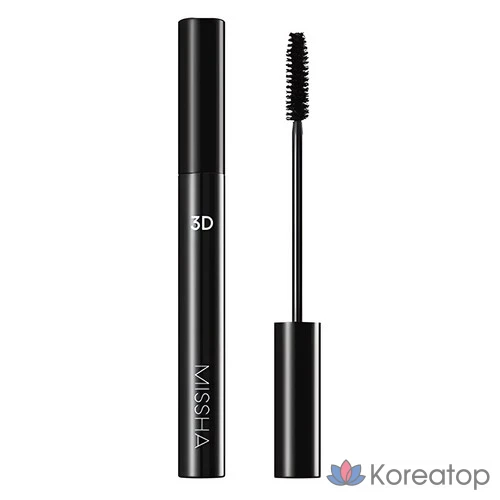 Тушь для ресниц Missha 3D, 7 г, черный цвет, 1 шт.