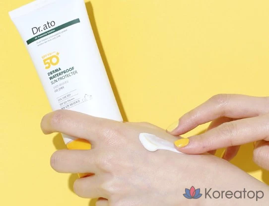 Водостойкий солнцезащитный крем Dr. Ato Derma SPF50+ PA++++, 1 шт., 80 мл, фото 5