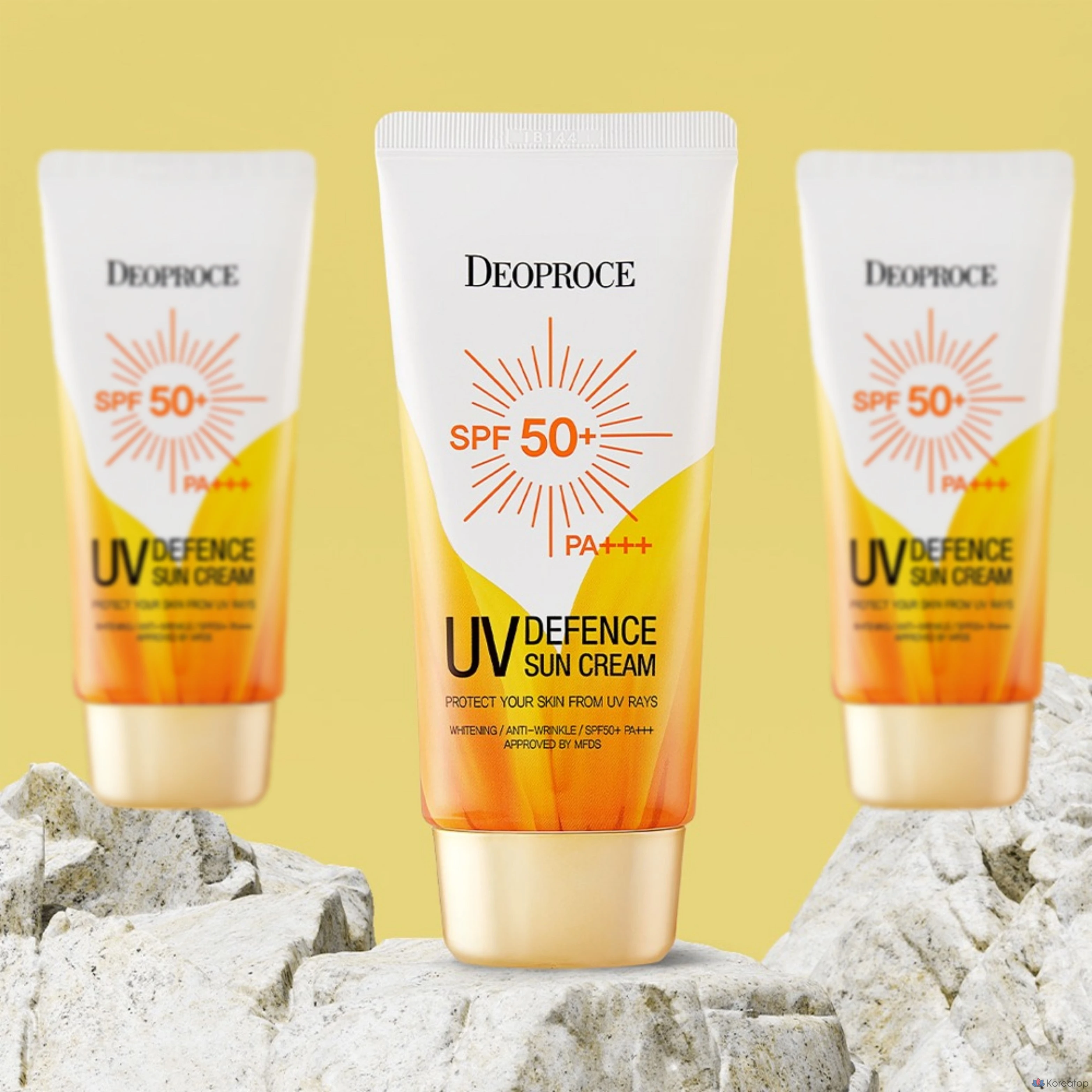 Солнцезащитный крем Deoproce UV Defense SPF 50+ PA+++ 70 г, 1 шт.