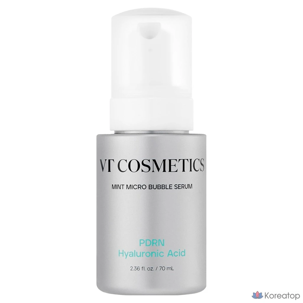 Сыворотка VT Cosmetic PDRN с гиалуроновой кислотой и мятным ароматом микропузырьков, 1 шт., 70 мл