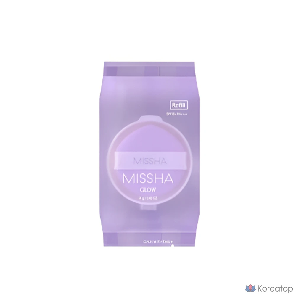 Сменный блок тонального крема Missha Glow Layering Fit Cushion, 14 г, 1 шт.