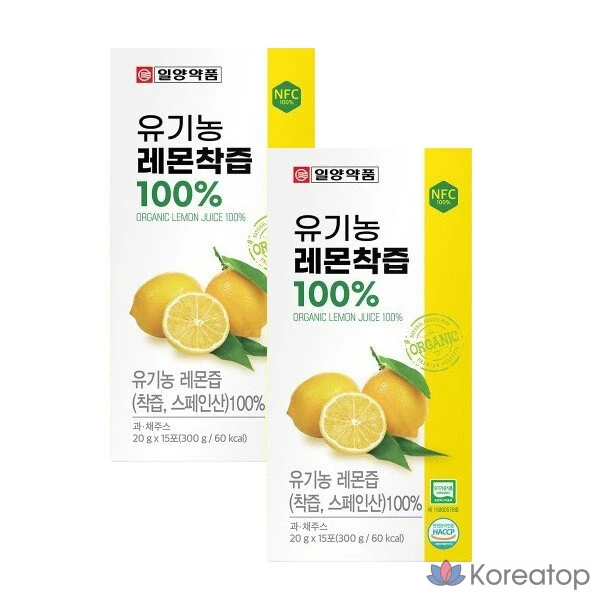 Сок лимона Il-Yang Pure Lemon Juice, 15 порций x 2 упаковки, 1 шт.
