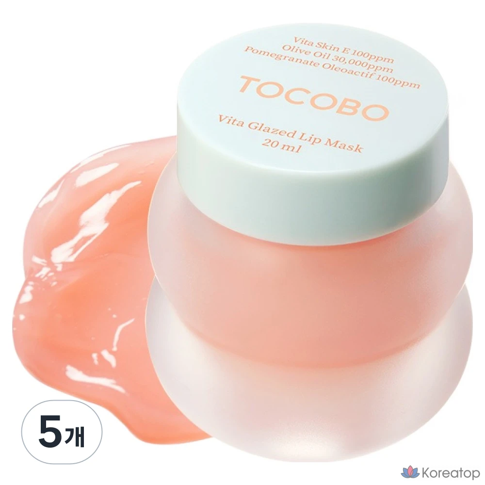 Маска для губ Tokobo Vita Glazed, 20 мл, 1 упаковка, 5 шт.