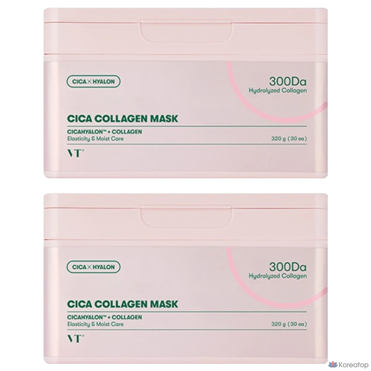 VT Cosmetics Cica Collagen Mask, 30 штук, 2 упаковки