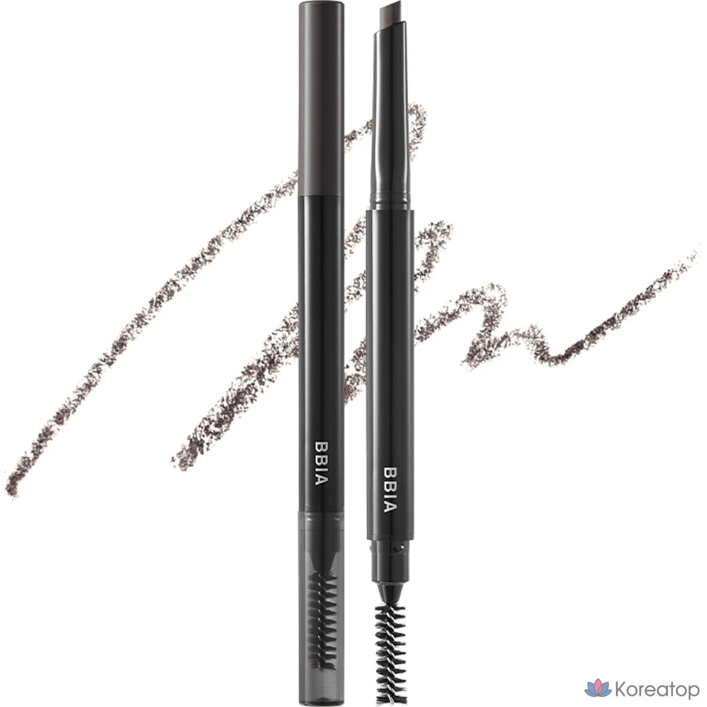 Карандаш для бровей BBIA Last Auto, 0,25 г, цвет 01, угольный, 1 шт.