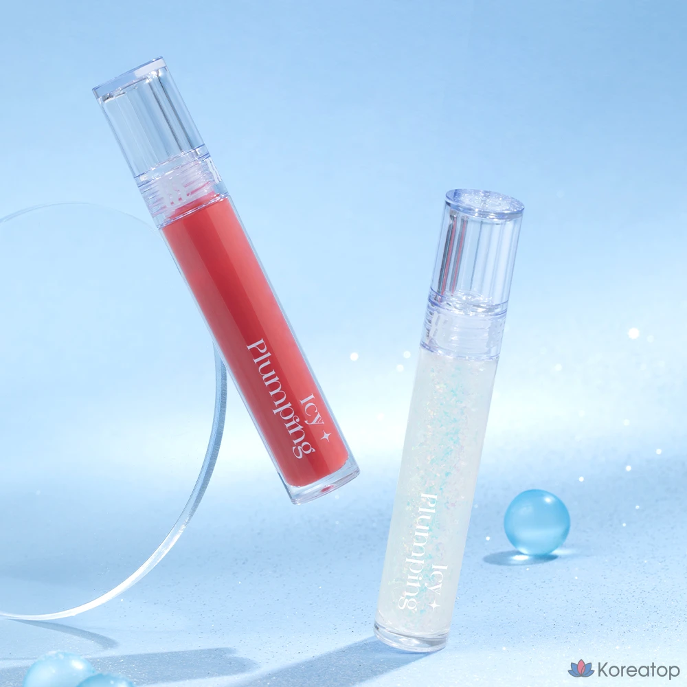 Блеск для губ MERZY Icy Plumping Lip Gloss, 1 шт., 4,5 г, IP1 Icy Flakes, фото 3