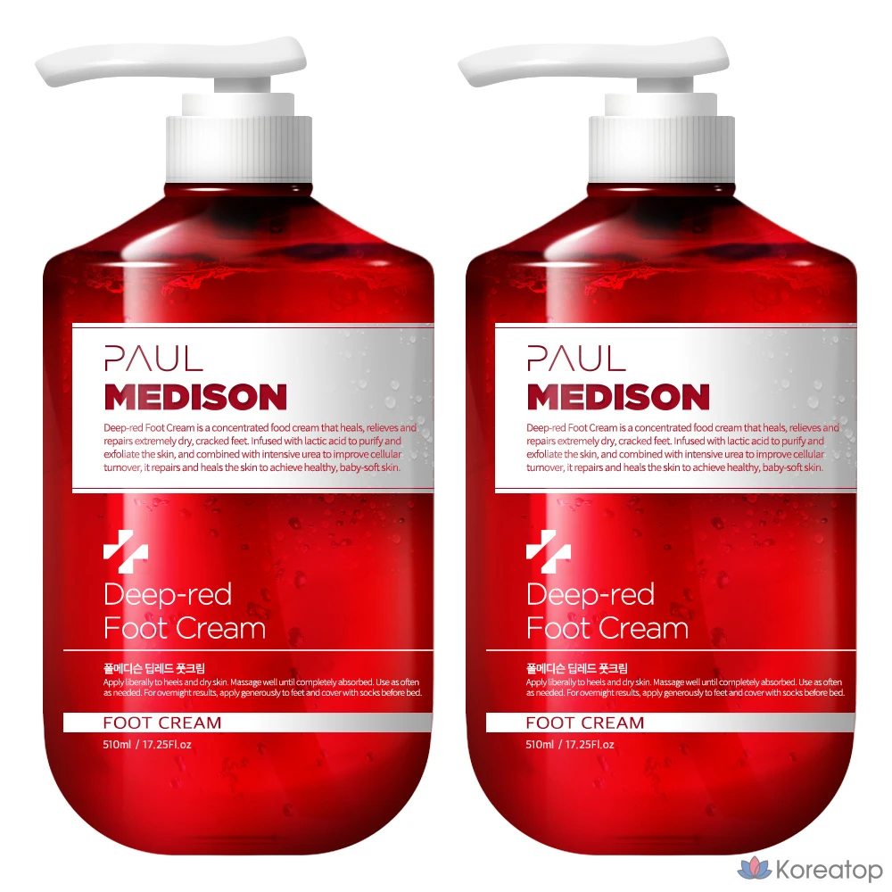 Крем для ног PAUL MEDISON Deep Red, 1 или 2 шт., 510 мл