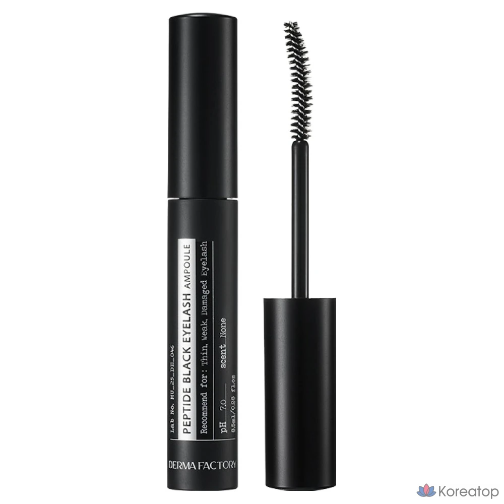 Питательная добавка для ресниц Derma Factory Peptide Black Eyelash Ampoule, 1 шт., 8,5 мл