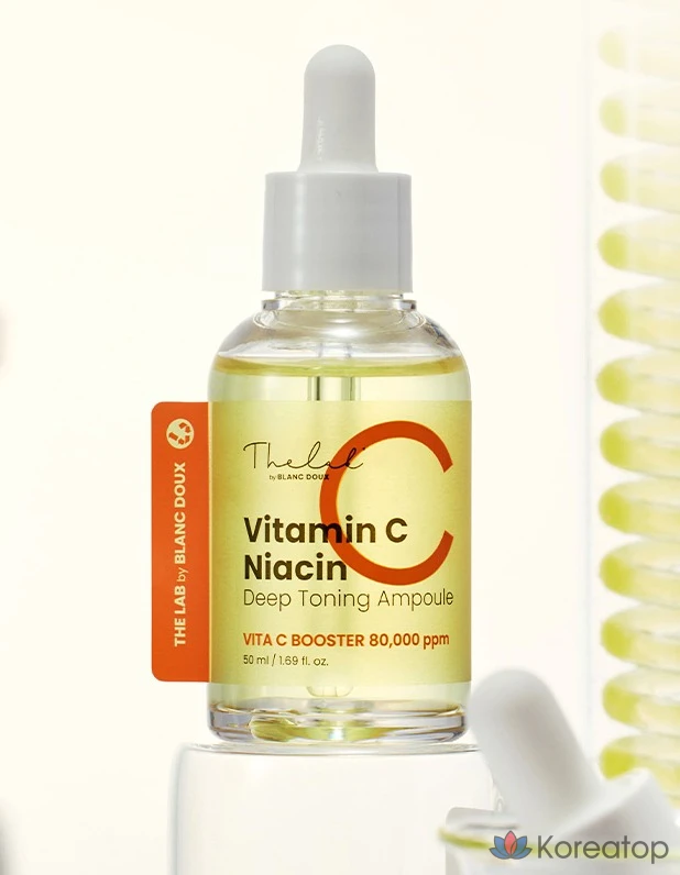 Отбеливающая ампула THE LAB by blanc doux с витамином С и ниацином для глубокого тонизирования кожи, 50 мл, 1 шт.