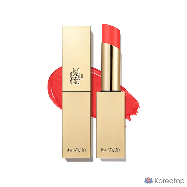 [The Saem] Shining M Touch Shine Lipstick, 1 шт., 1.CR01-Peach Glacé