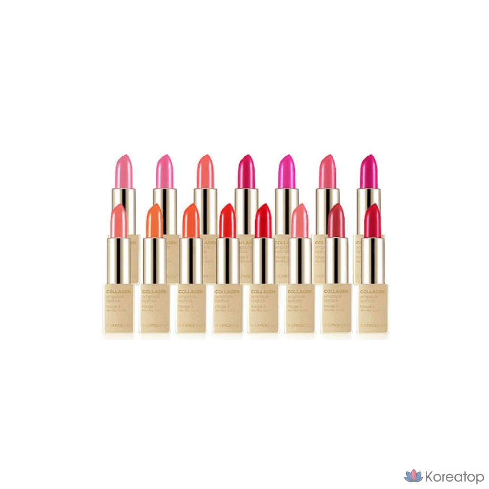 Помада-ампула с коллагеном от The Face Shop, оттенок 11 INDIA RED, 3,5 г, 1 шт.