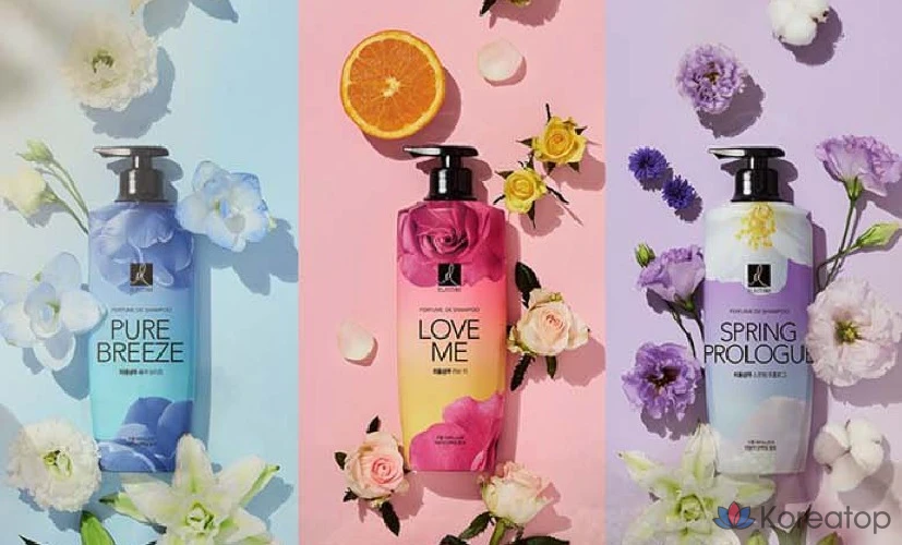 Парфюмированный шампунь Elastine Pure Breeze с ароматом розы и пиона, 600 мл, 1 шт.