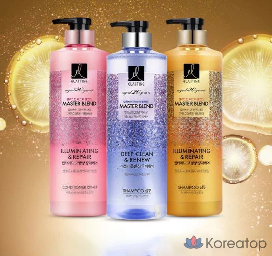 Мицеллярный очищающий шампунь Elastine Master Blend с базиликом и мандарином, 770 мл, 1 шт.