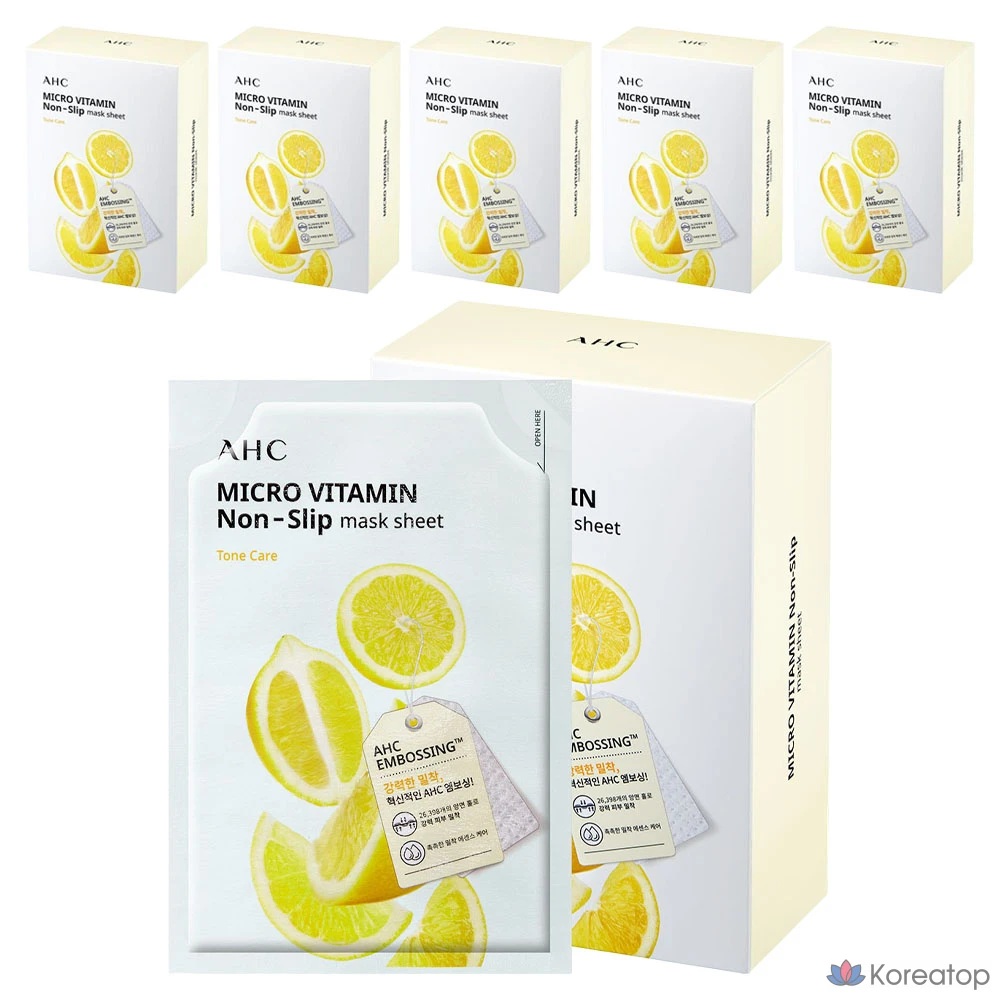 Клейкая маска-салфетка AHC Micro Vitamin, 33 мл, 1 упаковка, 60 листов.