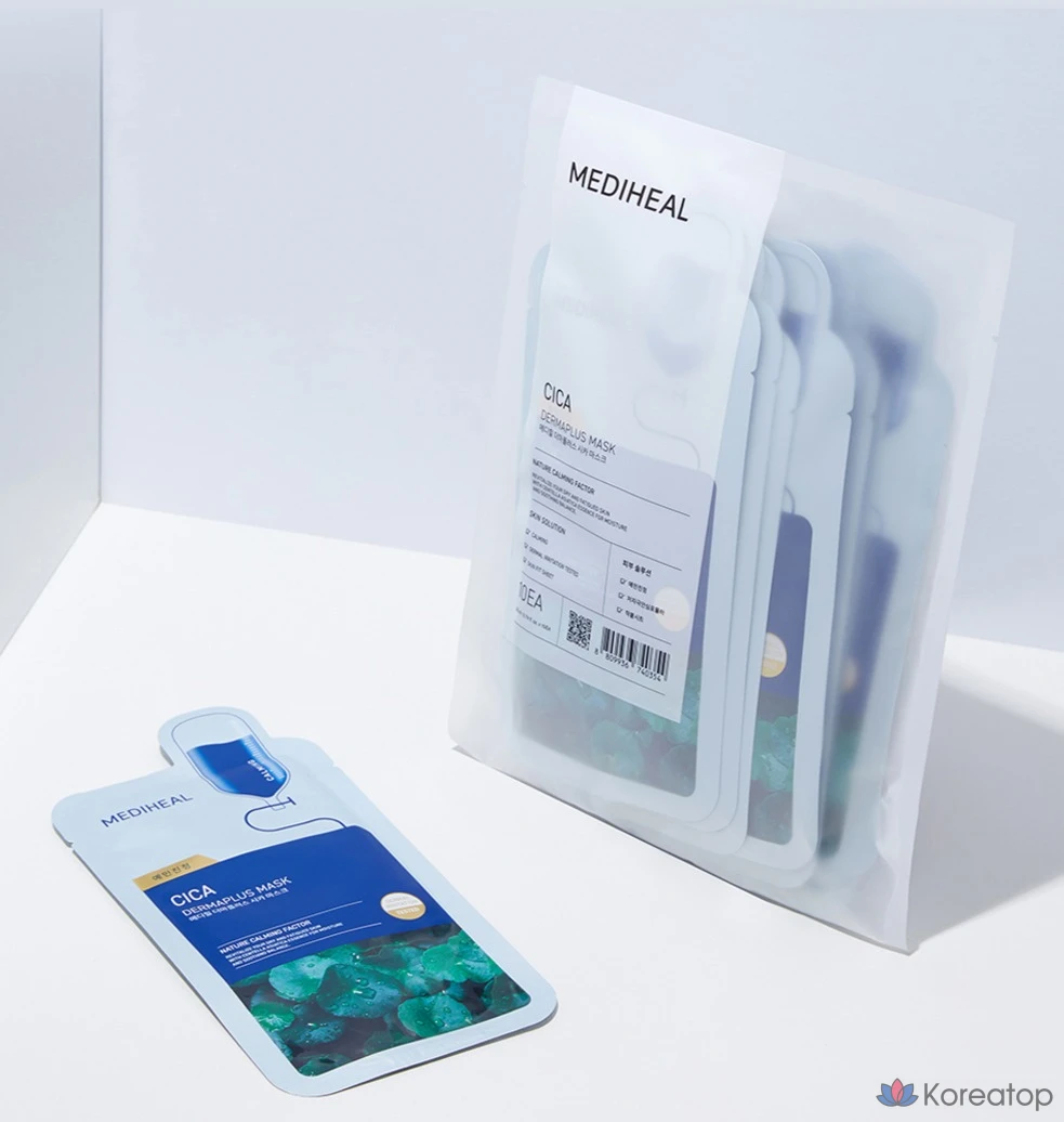 Маска Mediheal Derma Plus Cica, 1 упаковка, 10 шт.