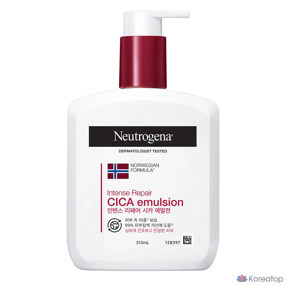 Neutrogena Intense Repair Cica Emulsion Body Lotion с цветочным ароматом