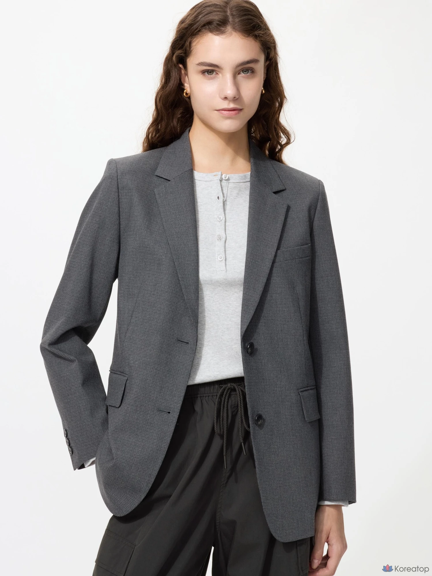 Пиджак Uniqlo Tailored Jacket (Relaxed Fit) Pattern