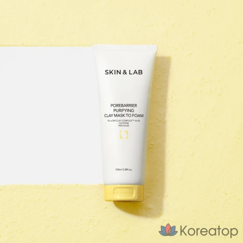 Очищающая глиняная маска для пор SKIN&amp;LAB, превращающаяся в пену, 1 шт., 100 мл