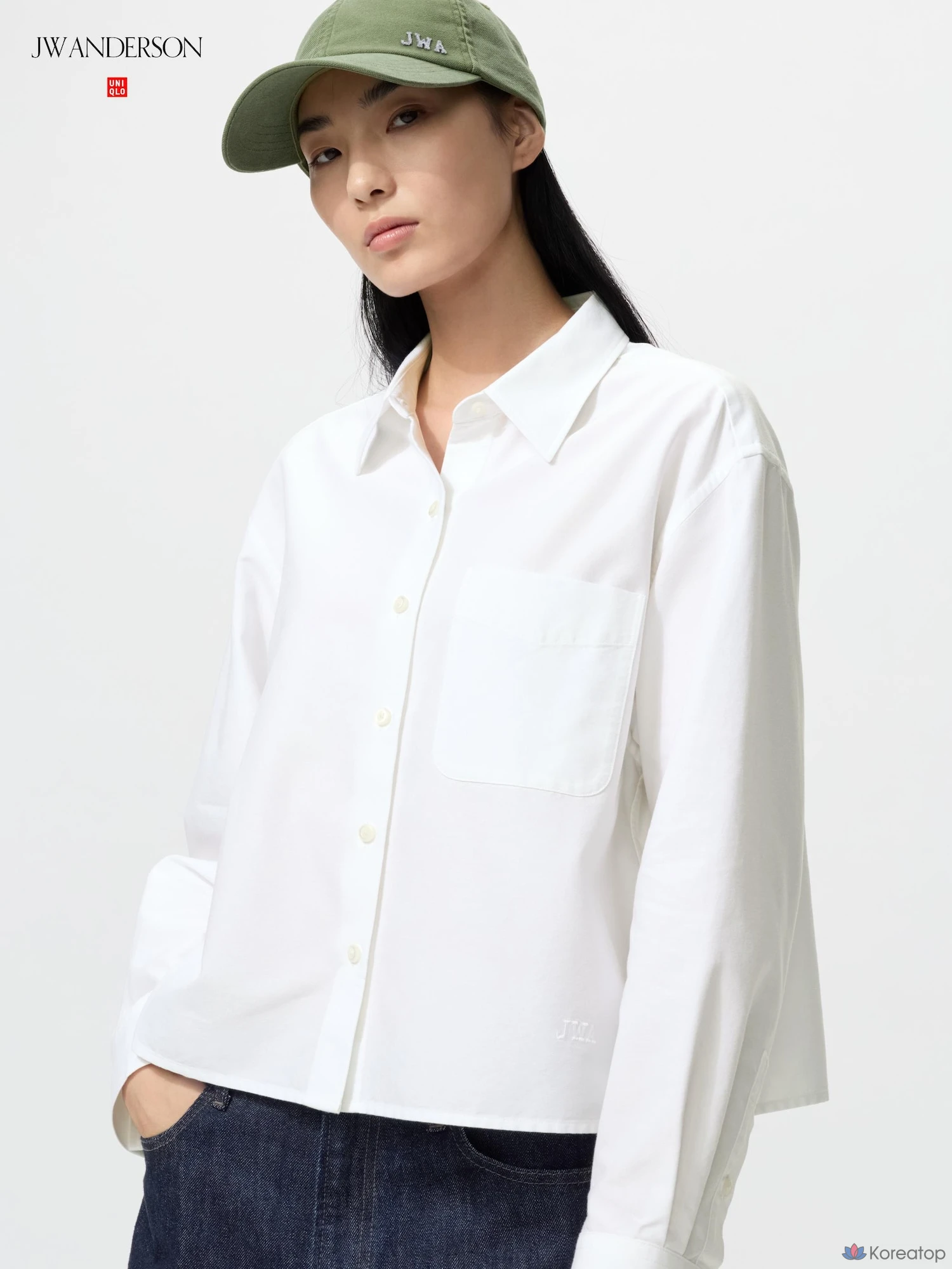 Рубашка Uniqlo Oxford Boxy Shirt