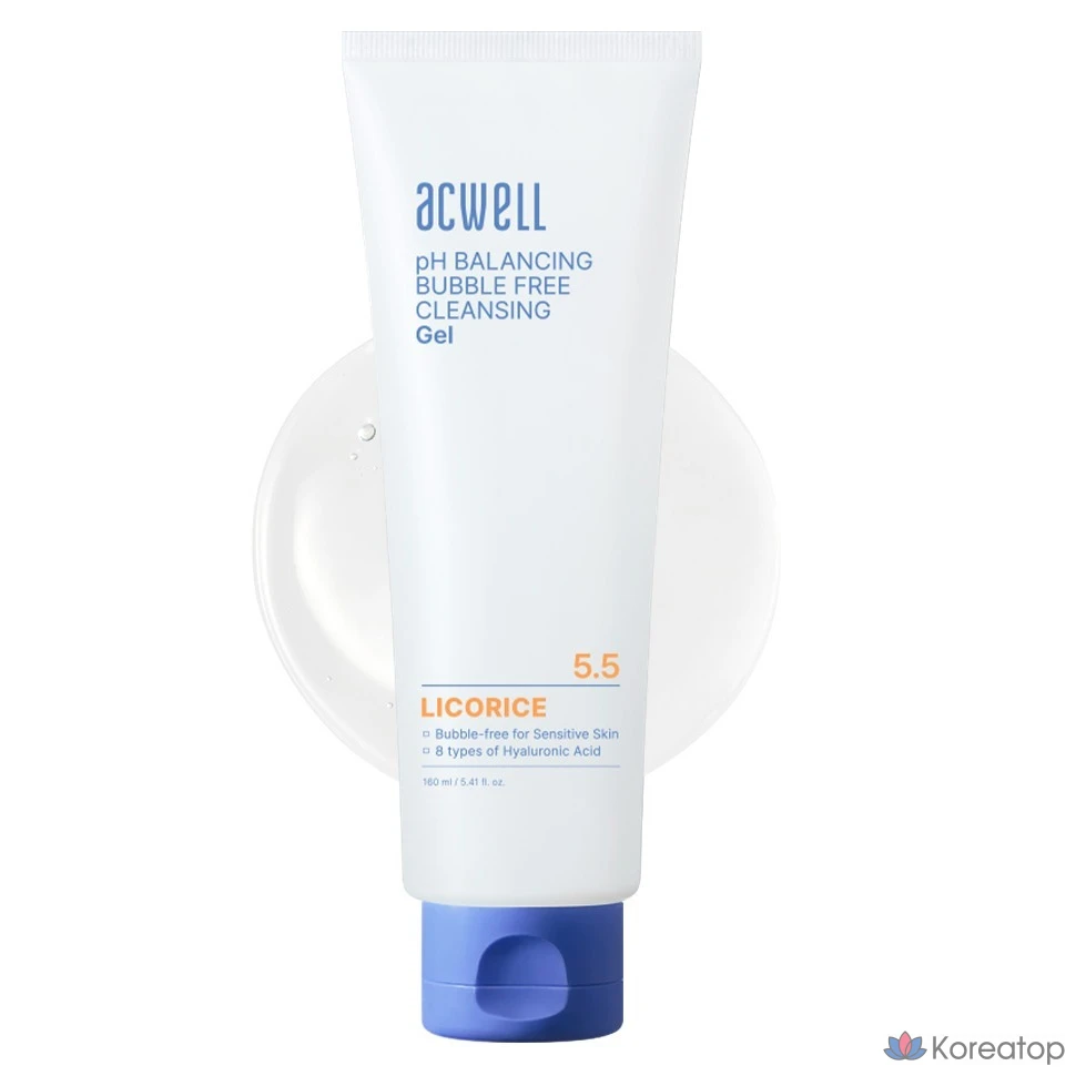 Очищающий гель Acwell PH Balancing Bubble-Free Cleansing Gel, 1 шт., 160 мл