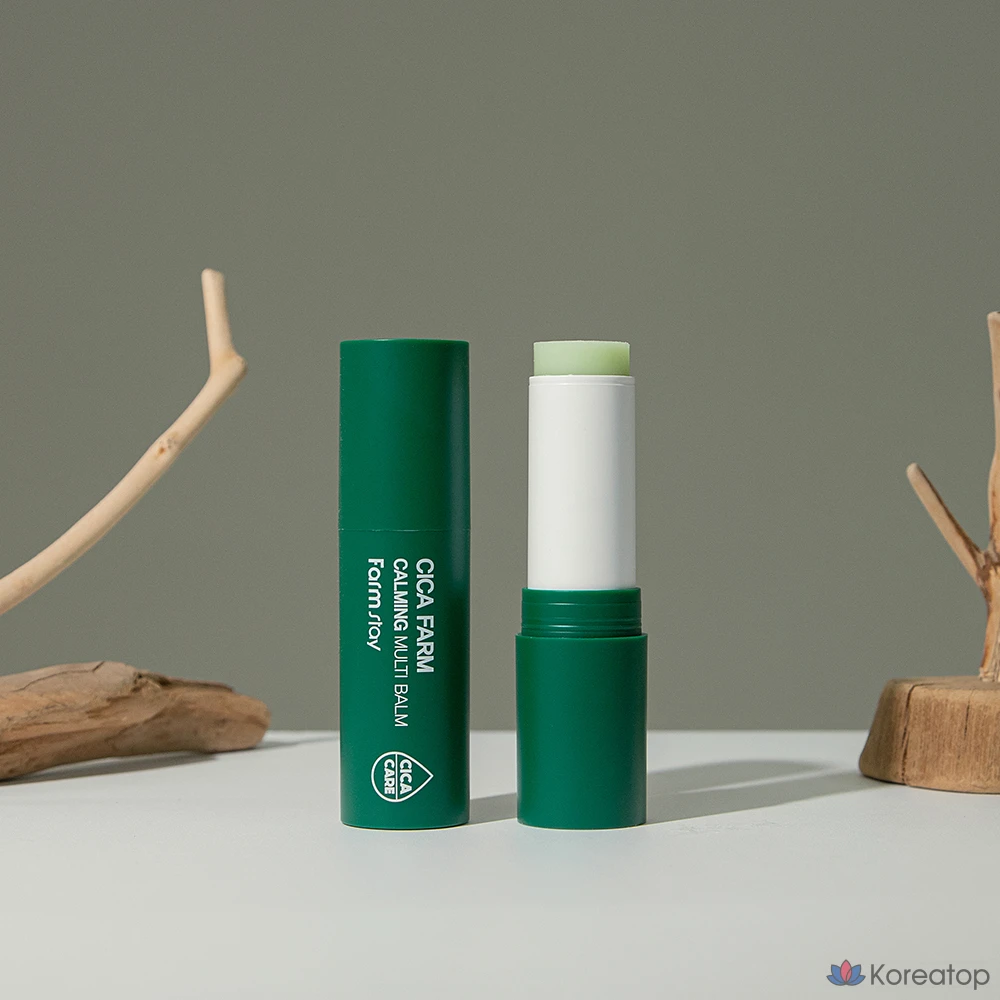 Успокаивающий мультибальзам FarmStay Cica Farm, 10 г, 1 шт.