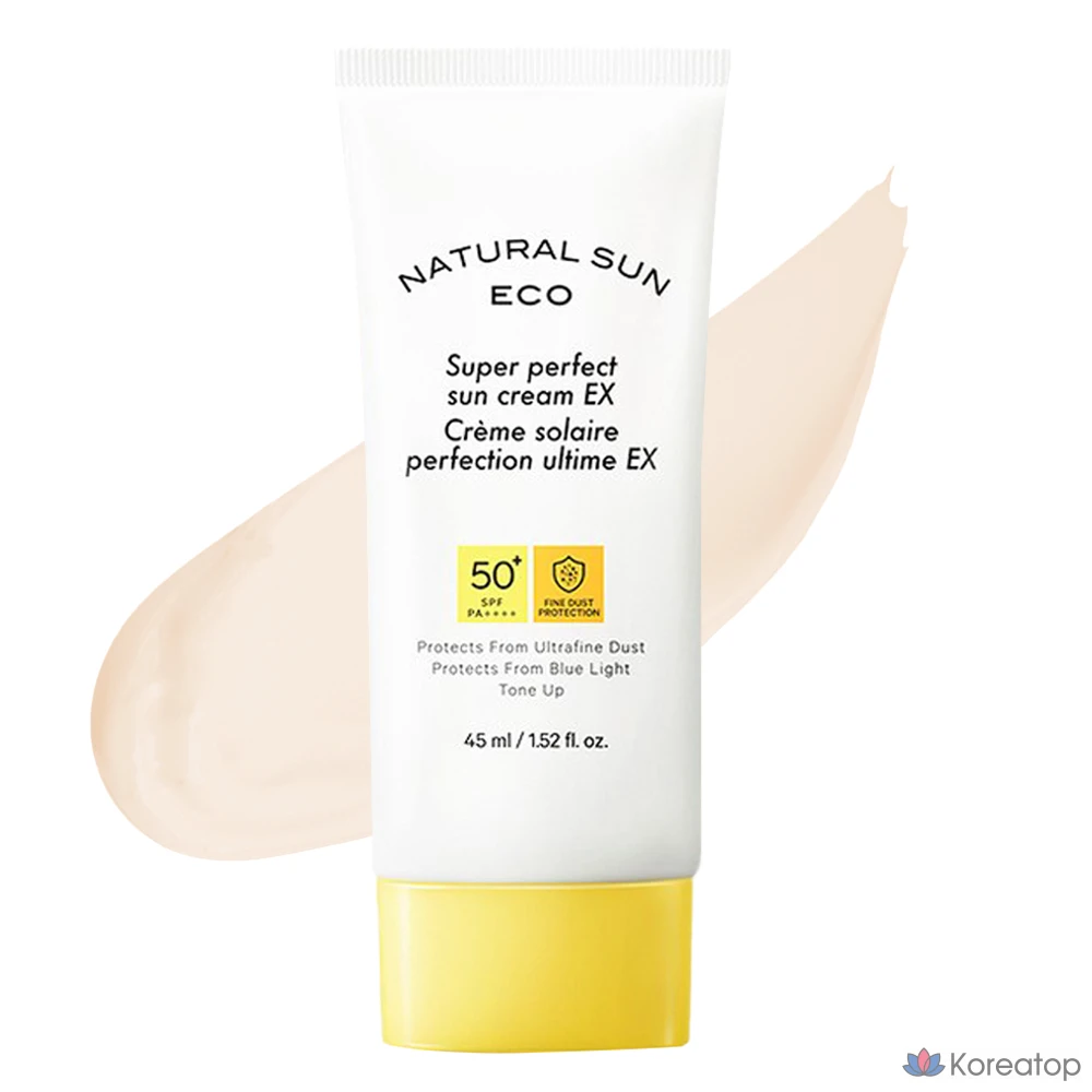 Солнцезащитный крем The Face Shop Natural Sun Eco Super Perfect Sun Cream EX SPF50+ PA++++, 45 мл, 1 шт.
