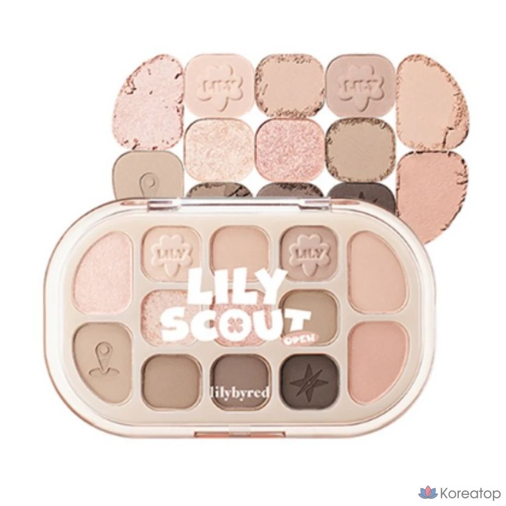 Палетка теней Lilybyred Dewy Fit, оттенок 05 «Миндальное молоко», 1 упаковка.