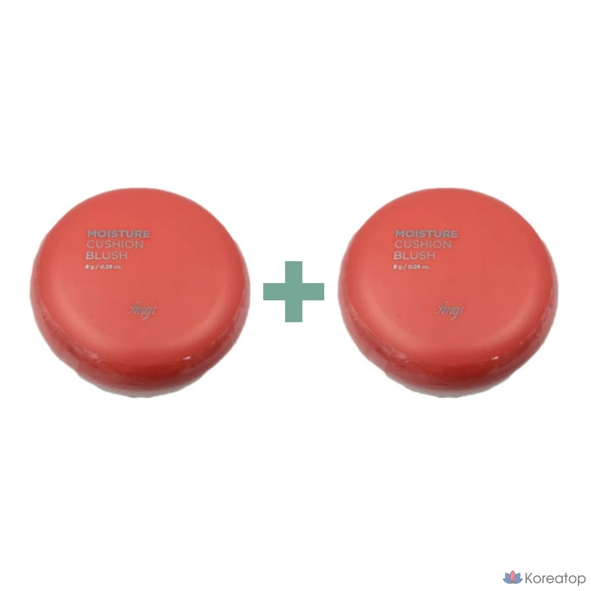 Увлажняющие румяна-кушон The Face Shop 8 г, 1+1 красный, 1 шт.